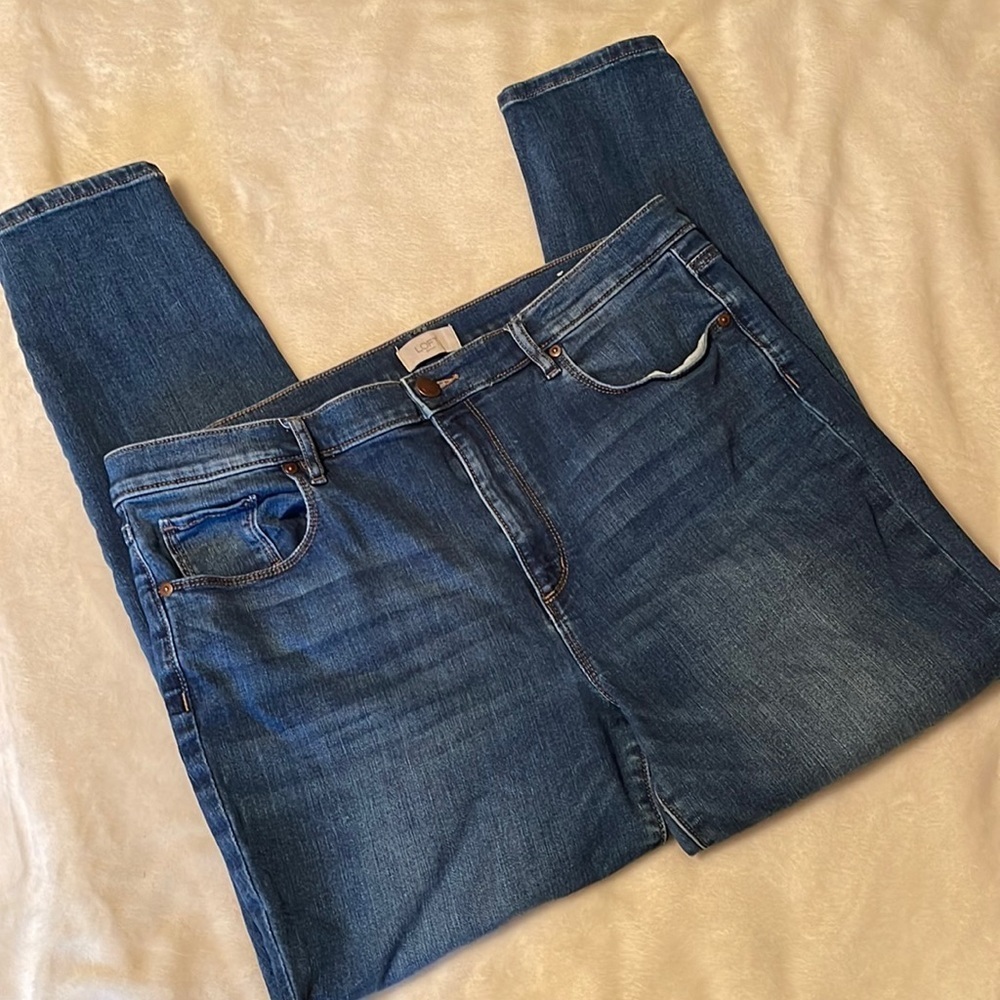 Loft Outlet Modern Skinny High Rise Jeans Size 16